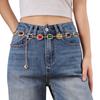 Gold Rhinestone Belly Belts Metal Y2K Waistband Colorful Crystal Waist Chain  Decorative Jeans