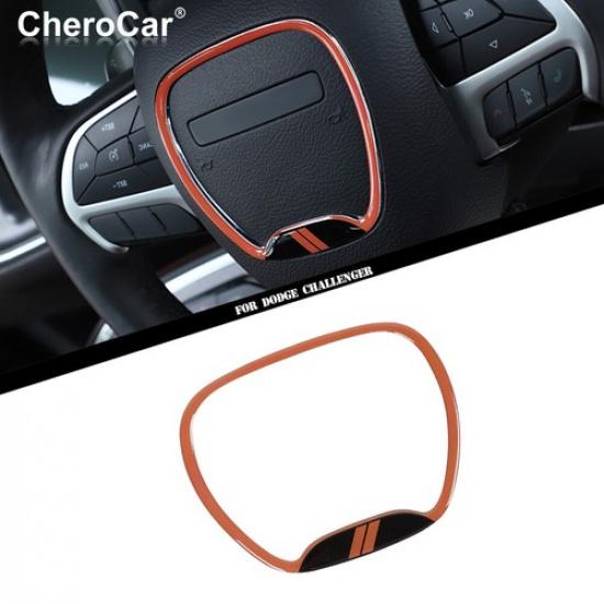 Steering Wheel Center Trim Ring For Dodge Challenger/Charger/Durango 15+ Orange