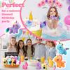 12-24 Adet Mini Peluş Unicorn Doldurulmuş Hayvanlar Unicorn Parti Hediyesi Toplu Oyuncak Çeşitleri Anahtarlık Hediye Çantası Çocuk Kız Doğum Günü için