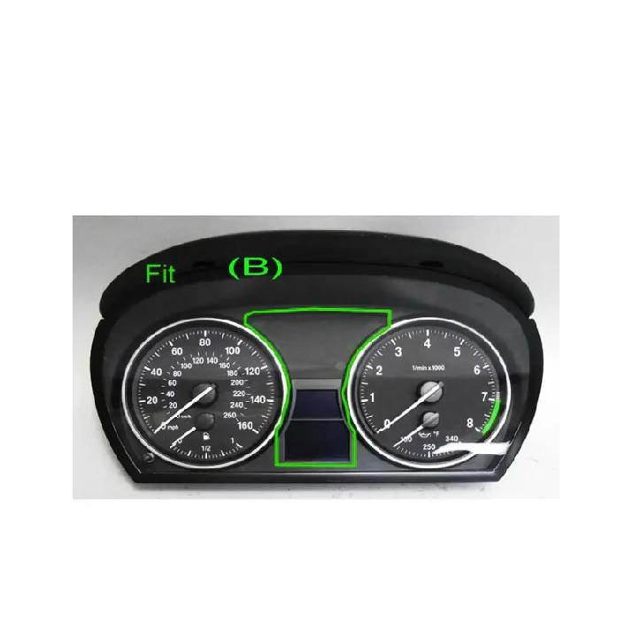 2 Stück Ein Satz Matt Silber Armaturenbrett Zifferblatt Ringe Blende Zierleiste Für BMW E60 E61 Vor-LCI M5