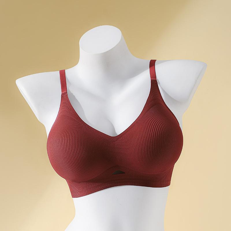 

Jelly strip comic outer expansion bra fashionable hollow back underwear seamless gathering top support breathable bra cover Xl [38/85abc (recommended 65~72.5kg)]