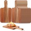 D2 Acacia Wood Cutting Board with Handle Charcuterie Board Serving Board Cheese Bread Vegetables Fruits Serving Cut Board Steak