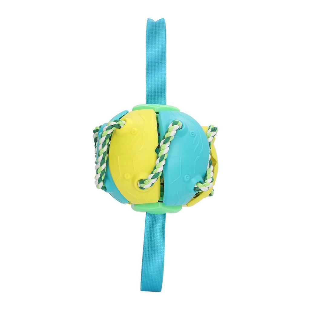 Interactive Outdoor Fly Ball Flying Saucer Ball Interesting Dog Soccer Toy with Straps
