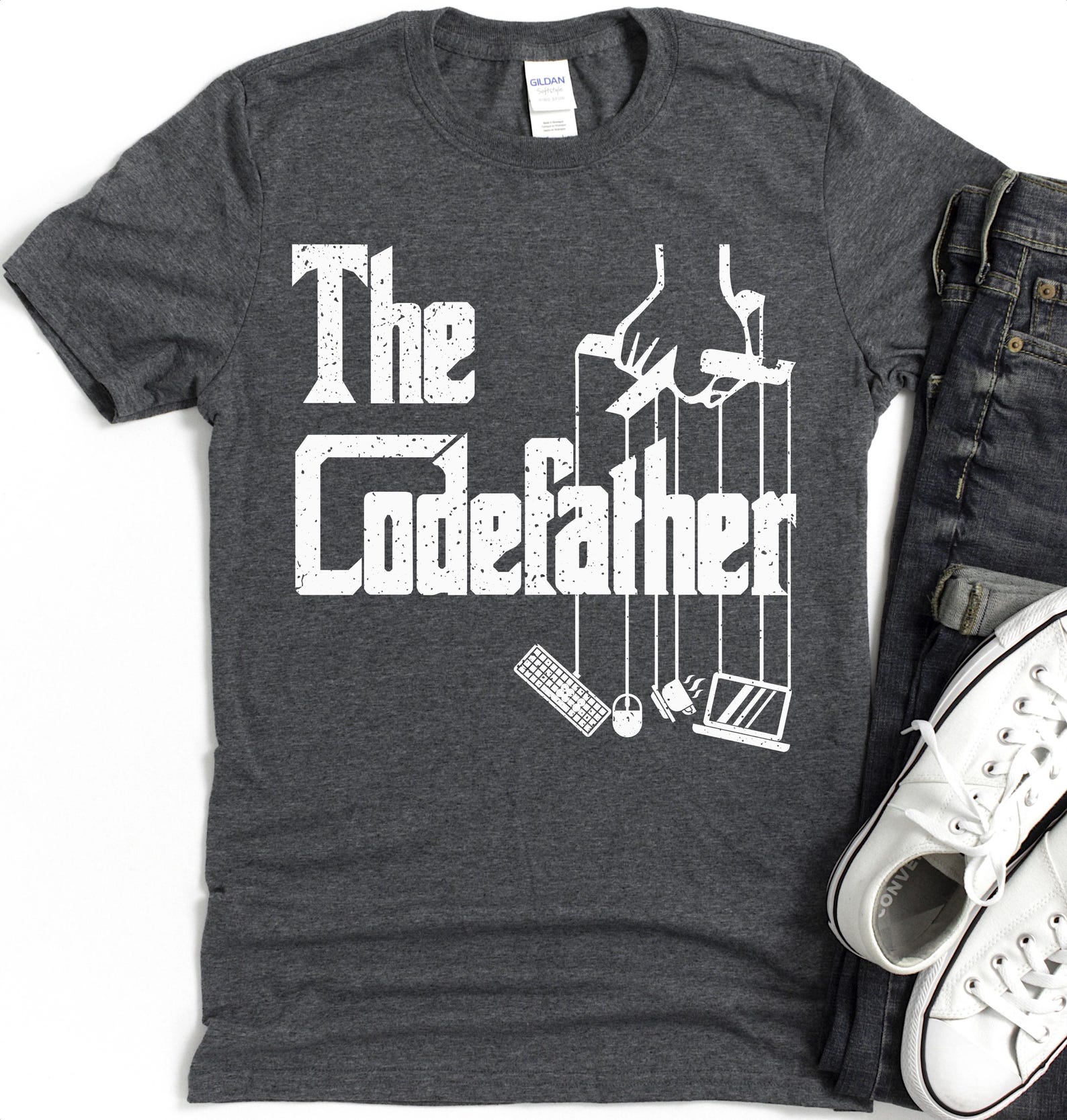 The Codefather T-Shirt | Programmer Mafia, Coding Humor 2XL
