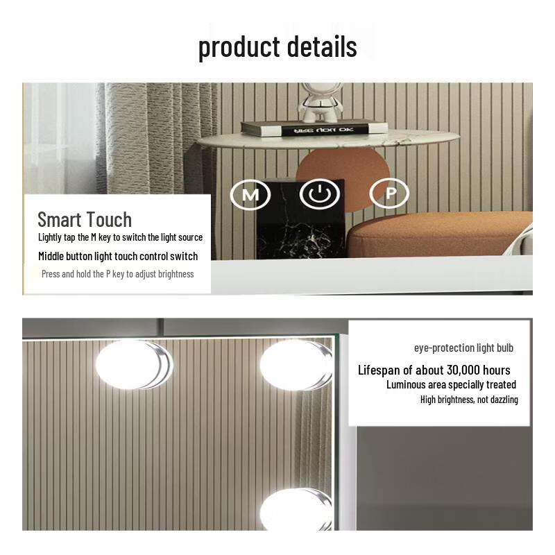 Smart Desktop LED Makeup Mirror