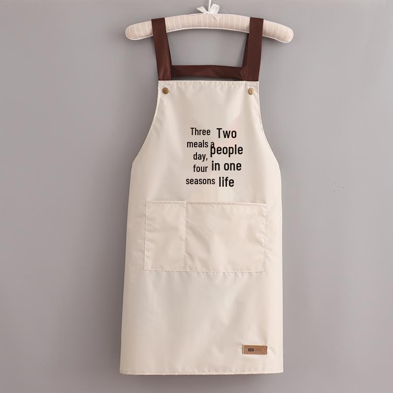 Korean Style Waterproof Unisex Kitchen Apron with Custom Logo