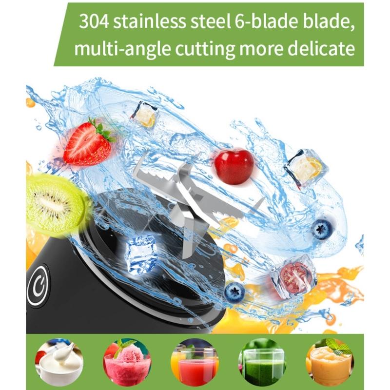 Practical Plastic Juicer Machine with Detachable Parts Easy Cleaning Juicing Tool Travel Juices Maker Plastic Texture