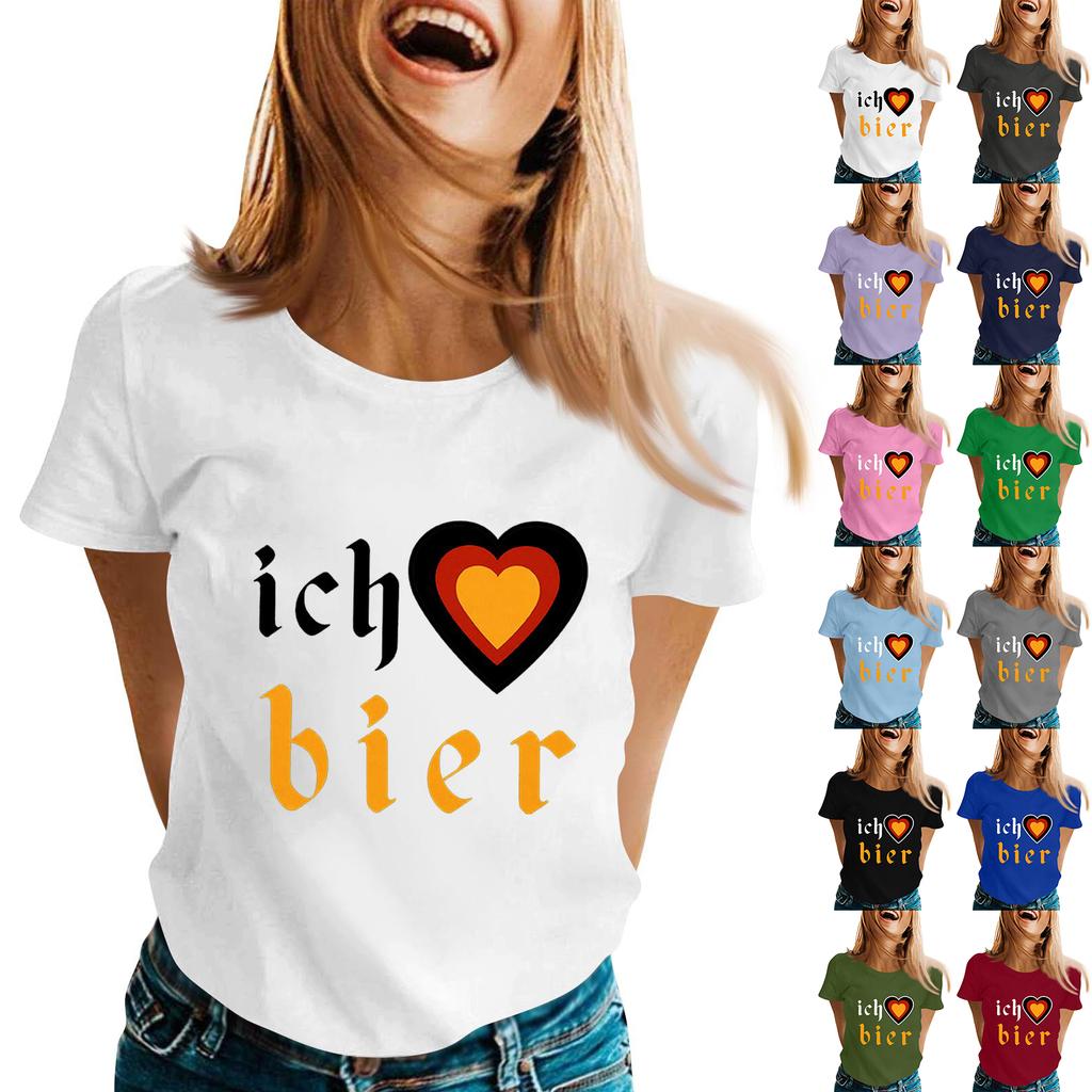 Fashion Casual Unisex Letter Print T-Shirt with Festival Graphic Design - Short Sleeve Round Neck Tee for Men and Women