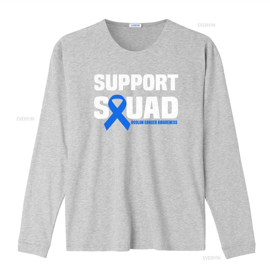 Colon Cancer Awareness Support Squad T Shirt Premium Quality Soft Fabric Unique Design for Advocates vintage Washed