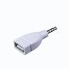HSEUOPV 3.5 Drehung USB-Adapter 3.5mm Klinkenstecker Schwenkbarer USB 2.0 Buchsen-Konverter