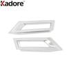 For Nissan Kicks 2016 2017 2018  Chrome Front Fog Light Lamp Cover Trim Head Foglight Foglamp Bezel Trims Car Accessories