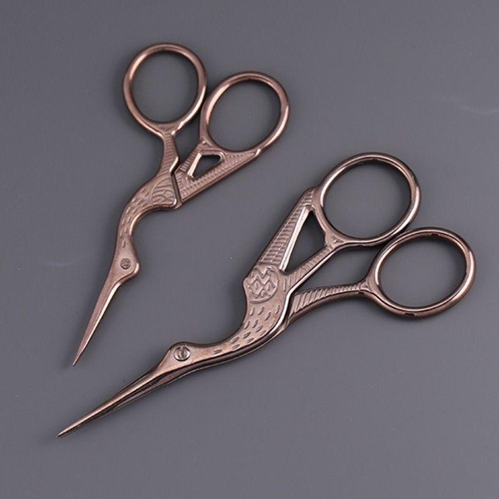 Professional Tool Bird Shape Nail Art Shears Stainless Steel Precision Vintage Cutters Tailor Shears Handmade Crafts