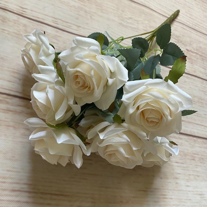 Bouquet Artificial Rose For Photography Prop And Home Wedding Gift Decoration