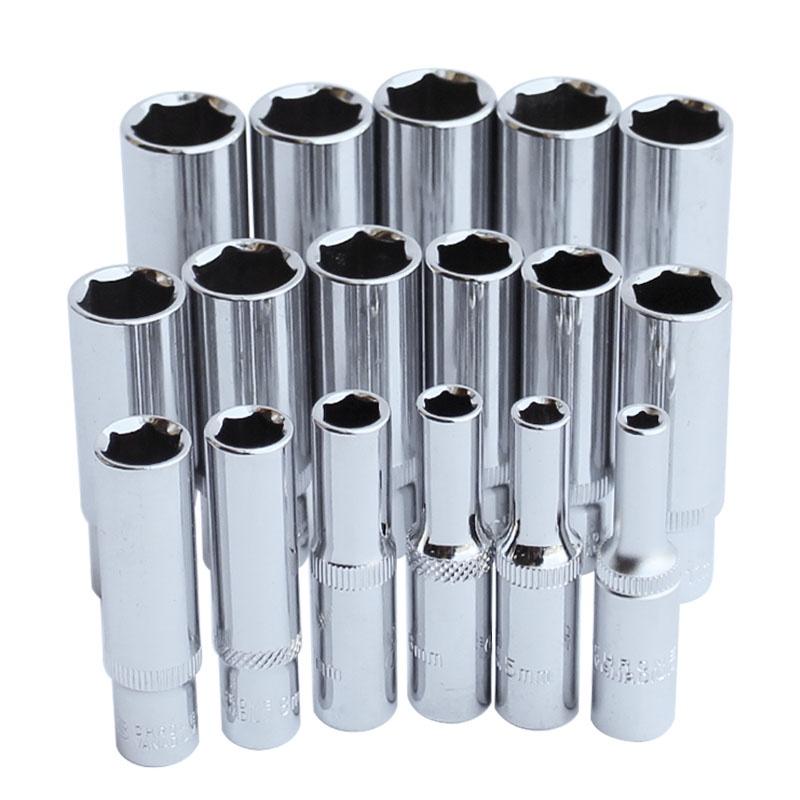 Premium Hex Drive Part 1/4" Drive Socket Set Long Deep 4-14 Mm Snap On Screwdriver