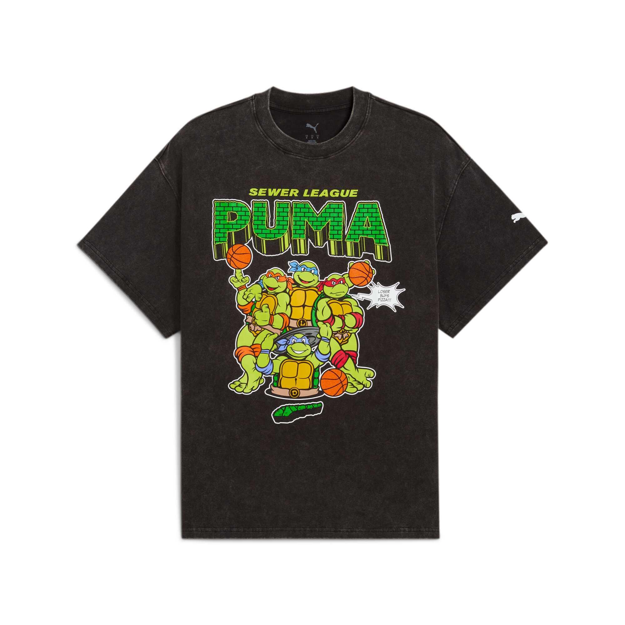 

PUMA x TMNT Basketball T-shirt Washed Black 633559-01 2XL