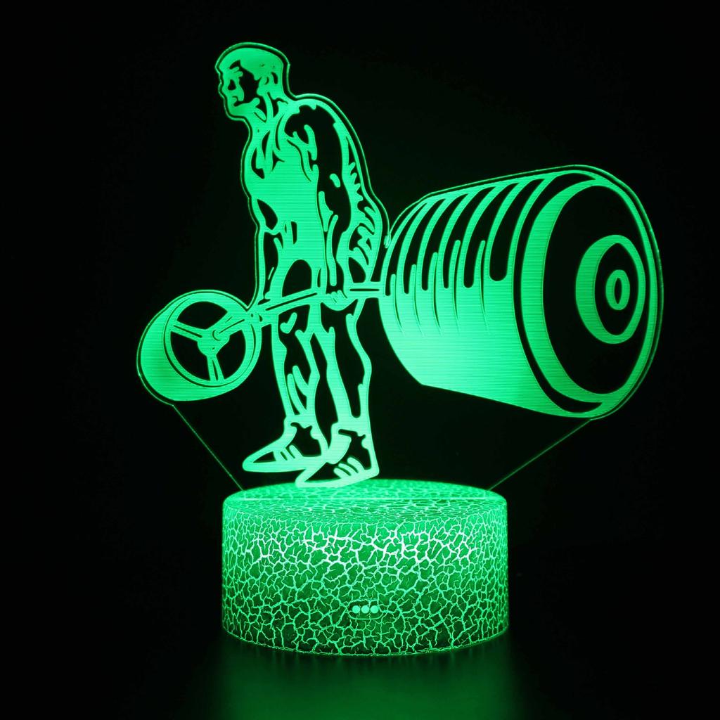 Sports Souvenir Table Lamp USB Taekwondo Bedroom Lighting Decoration Children's Gift Color Small Night Light Creative 3D LED Lig