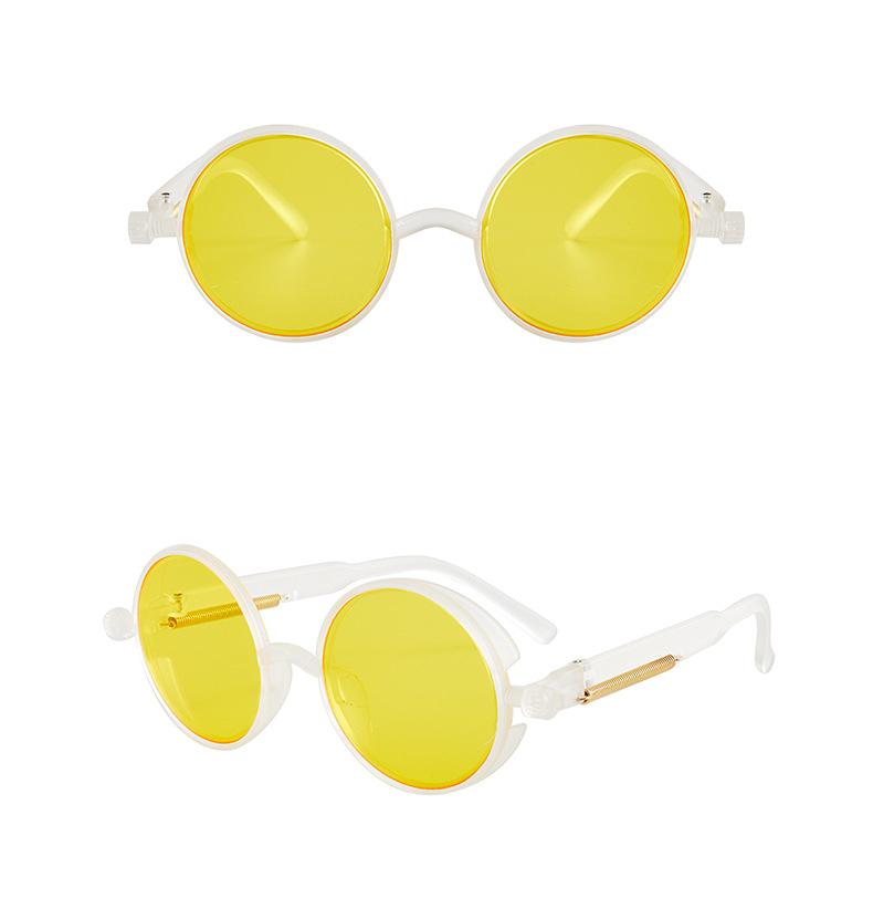 Round Sunglasses Steampunk Men Women Fashion Glasses Brand Designer Retro Vintage Sunglasses UV400