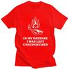 Custom In My Defense I Was Left Unsupervised T Shirt for Men 100 Cotton Tshirt Fashion Tee Short Sleeves Tshirts Slim Fit