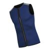 Colete Térmico de Neoprene 3mm, Top de Roupa de Mergulho sem Mangas com Zíper Unissex para Natação Snorkeling Surfe Mergulho Azul Marinho M