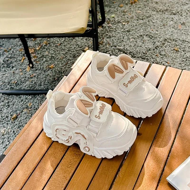 Tenis Baby Girl Shoe Rabbit Ear Casual Sneaker Boy Kid Shoe for Girl Trend Soft Sole Personality Women Sneakers Brand Sport Shoe