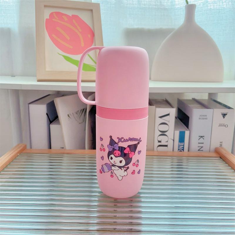 1Pcs Sanrio Wash Cup Dustproof Toothbrush Storage Box Portable Travel Toothbrush Case For Traveling Camping Business Trip
