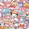 100 vnt./maišelyje Mielos animacinės Sanrio lipdukai My Melody Kuromi Rankinės dekoravimo lipdukai Cinnamoroll Vaikų dovanų lipdukas
