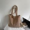 Large Capacity Tote Bag Women's Solid Color Shoulder Bag