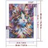 5d DIY Diamond Painting Cross Stitch Watercolor Animal Cat Diamond Embroidery Mosaic Full Round Drill Home Decor Arts