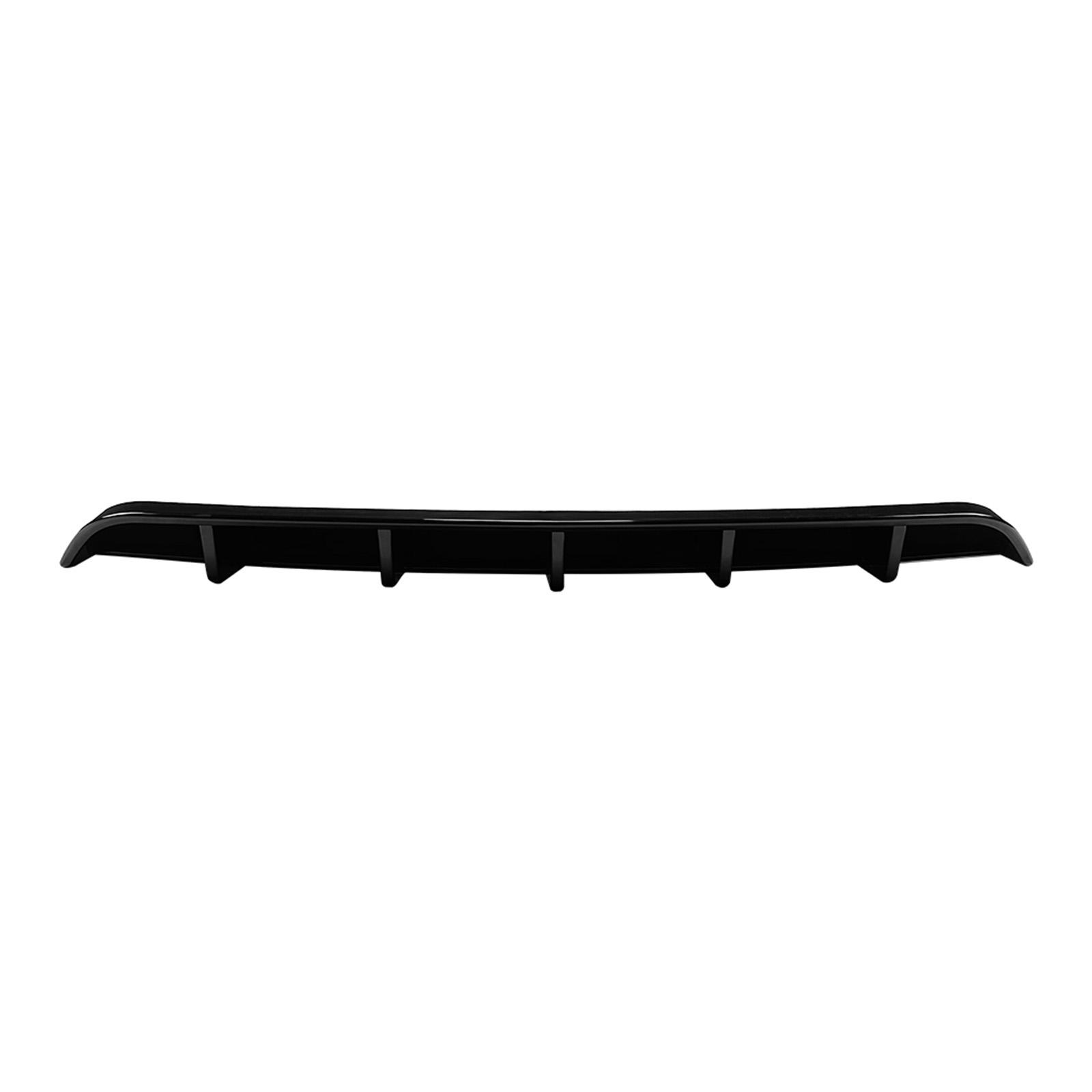 Rear Bumper Spoiler Boot Lower Splitter Bracket Trim For Volkswagen VW UP 2011-2015 Glossy Black