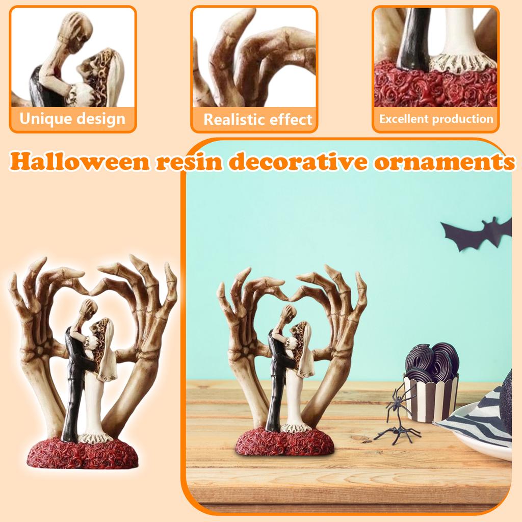 Skullcouple Hands Love Halloween Ornaments Violentgod Hand Halloween Decorations Resin