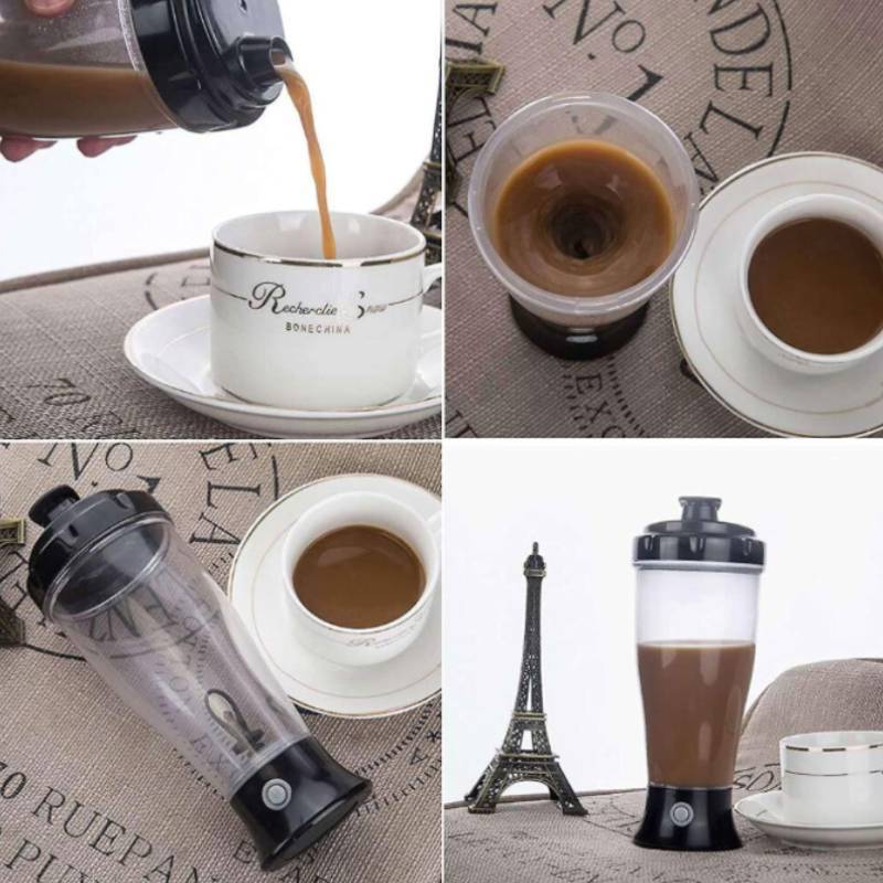Portable Electric Shaking Cup With Logo Customization And 350ml Capacity For Casual And Travel Use