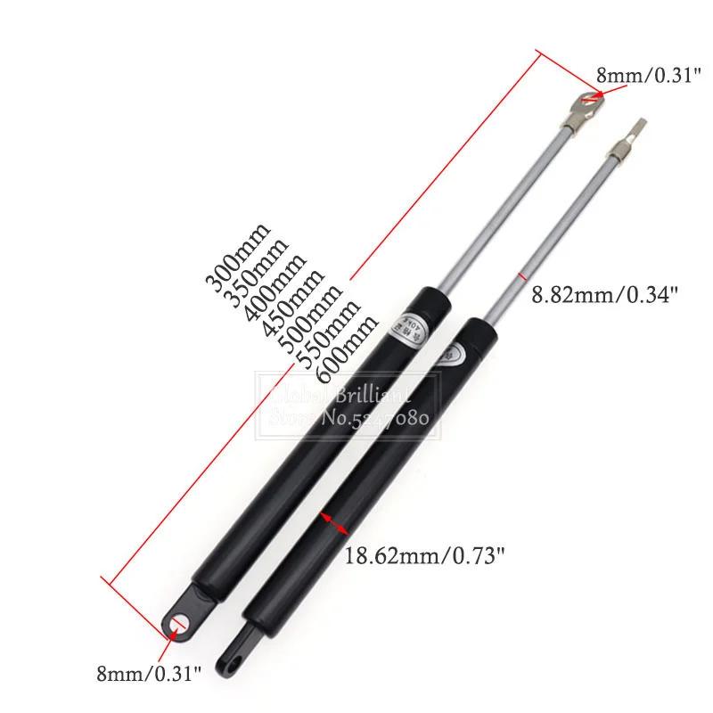 Car Gas Struts Bonnet Hood Trunk Tailgate Shock 2x 600N 300-600mm Lift Strut Support Bar Gas Spring Bus Bed Truck Boat Window