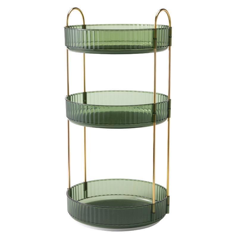 Rotating Luxury Cosmetics Storage Box for Vanity Table and Bathroom