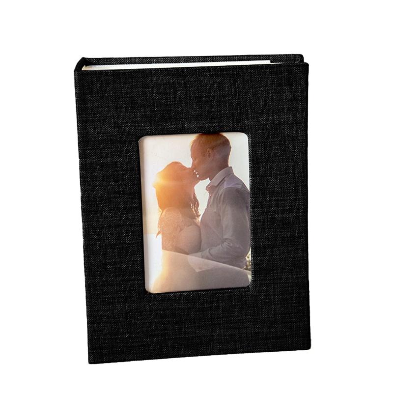 New Linen Cover Photo Album; Holds 100 Photos 4x6; Slip-in Design; DIY Writable; Ideal for Children Growth Pictures