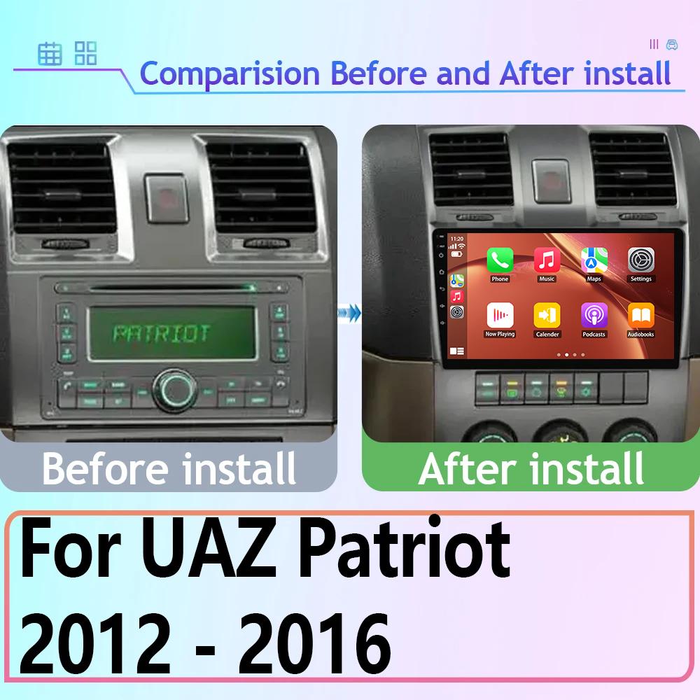 Android Auto For UAZ Patriot 2012 - 2016 Android Car Multimedia Video Player GPS Navigation BT WIFI HDR IPS Screen 2Din