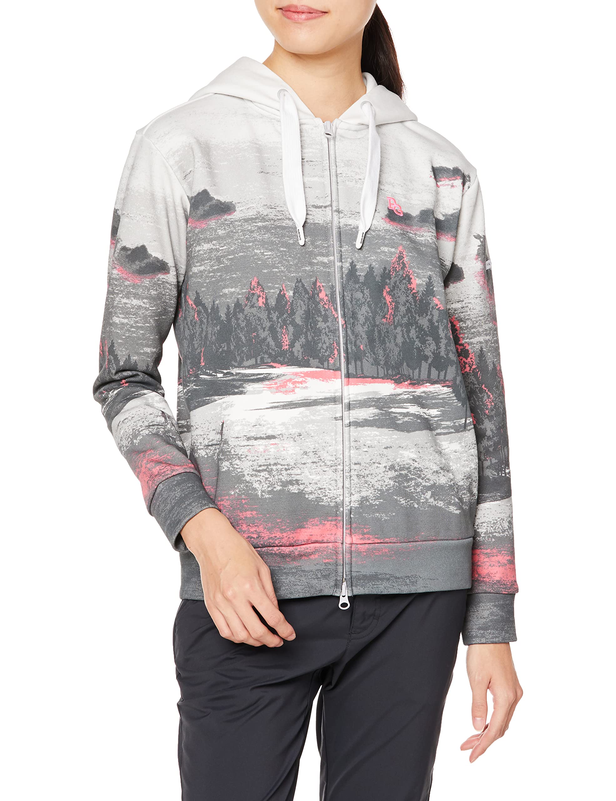 

sweatshirt hoodie course Golf 2 [Pearly Gates] Women s (golf pattern/stretch) / / 055-2262904 090_Pink [L]