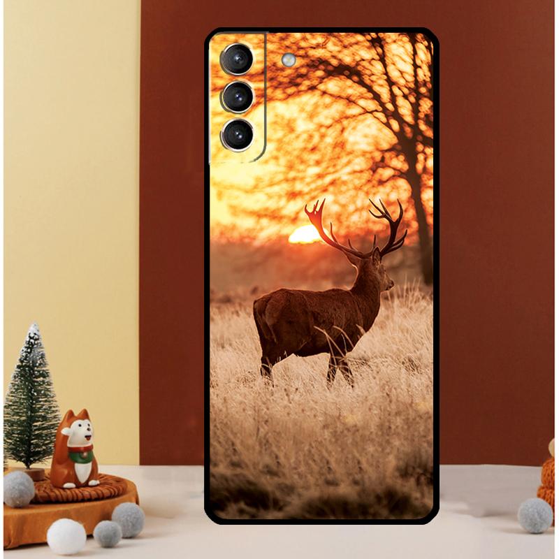 Kamuflaż myśliwski na jelenie Etui do Samsung Galaxy S25 S26 Ultra S21 S22 S20 S23 S24 Ultra S10 Plus S25 FE Pokrowiec Funda