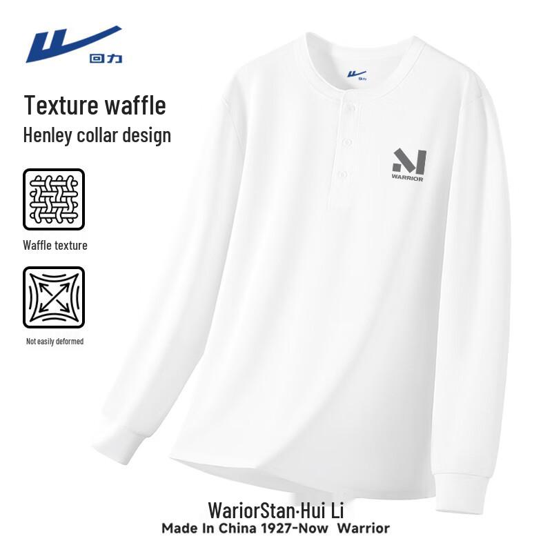 

Warrior Men s Retro Waffle Knit Long Sleeve T-Shirt M