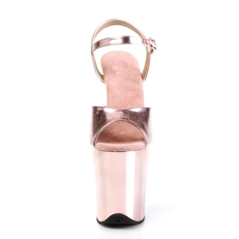 Fashion 20cm Hate Sky High Water Table Stiletto Heeled Sandals/High Heeled Pole Dance Model Catwalk Dress Shoes