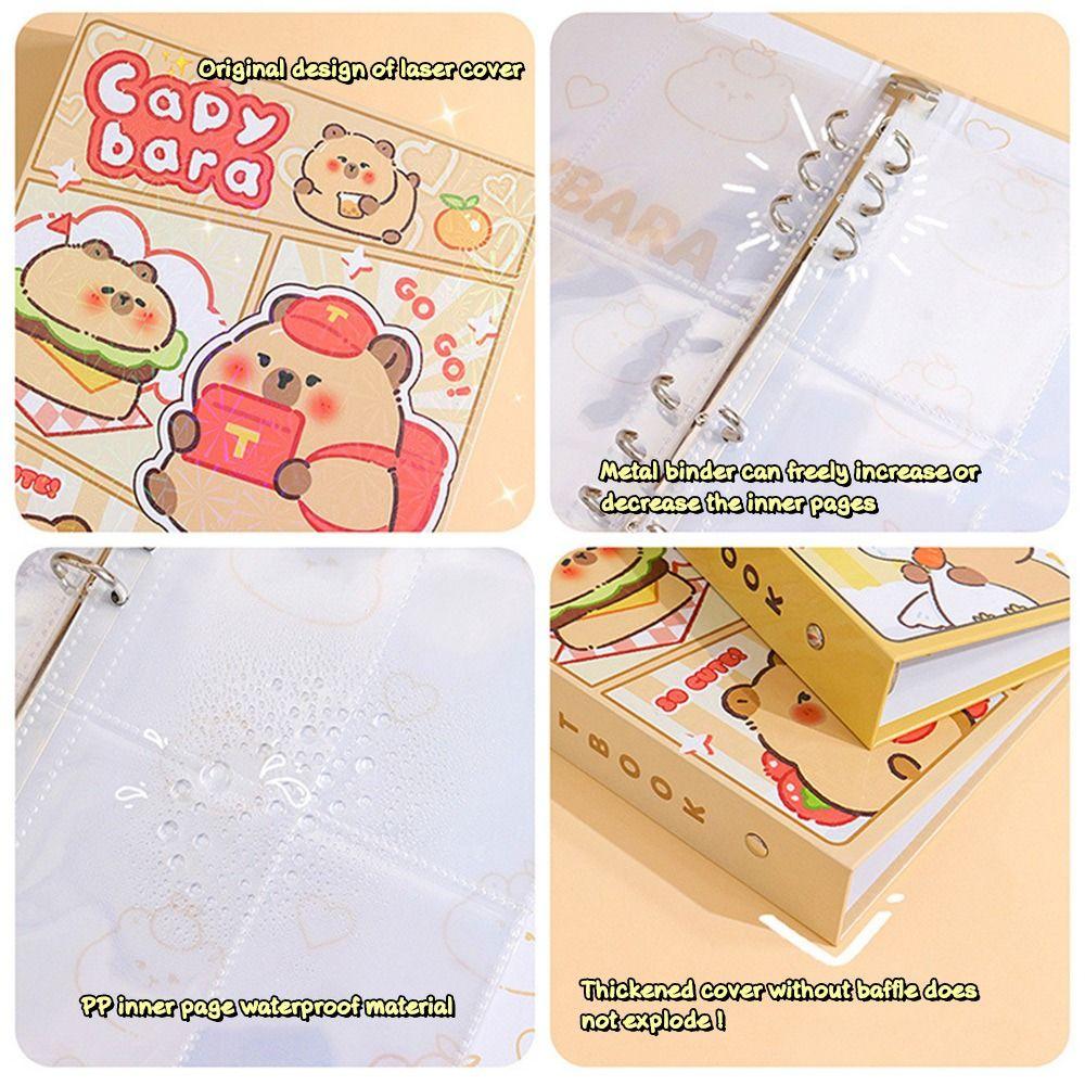 3-Inch Capybara Photo Album Cute Postcard Card Album  for Polaroid Photo Picture