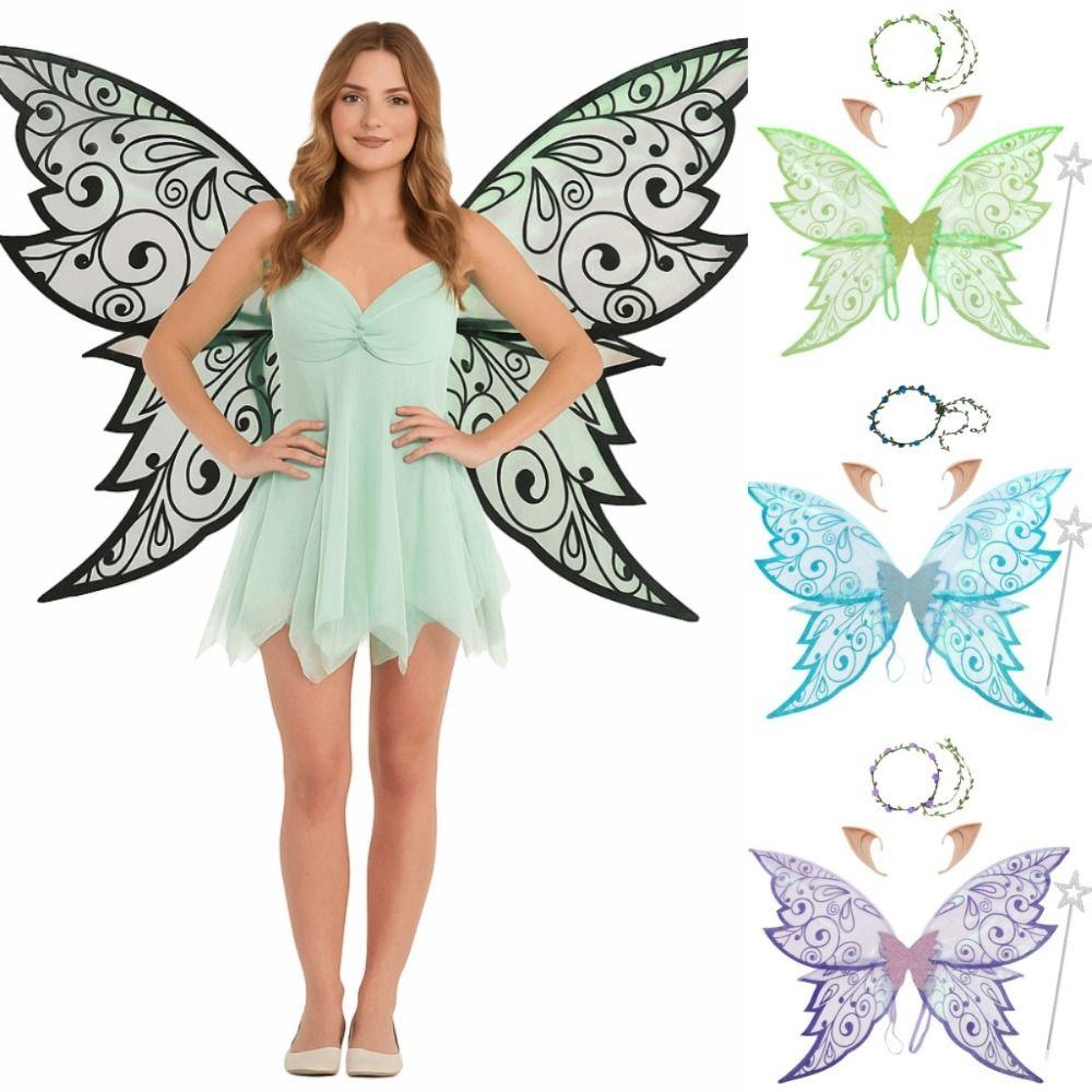 Dress Up Butterfly Fairy Elf Wings Fancy Costume Wings  Adults Children