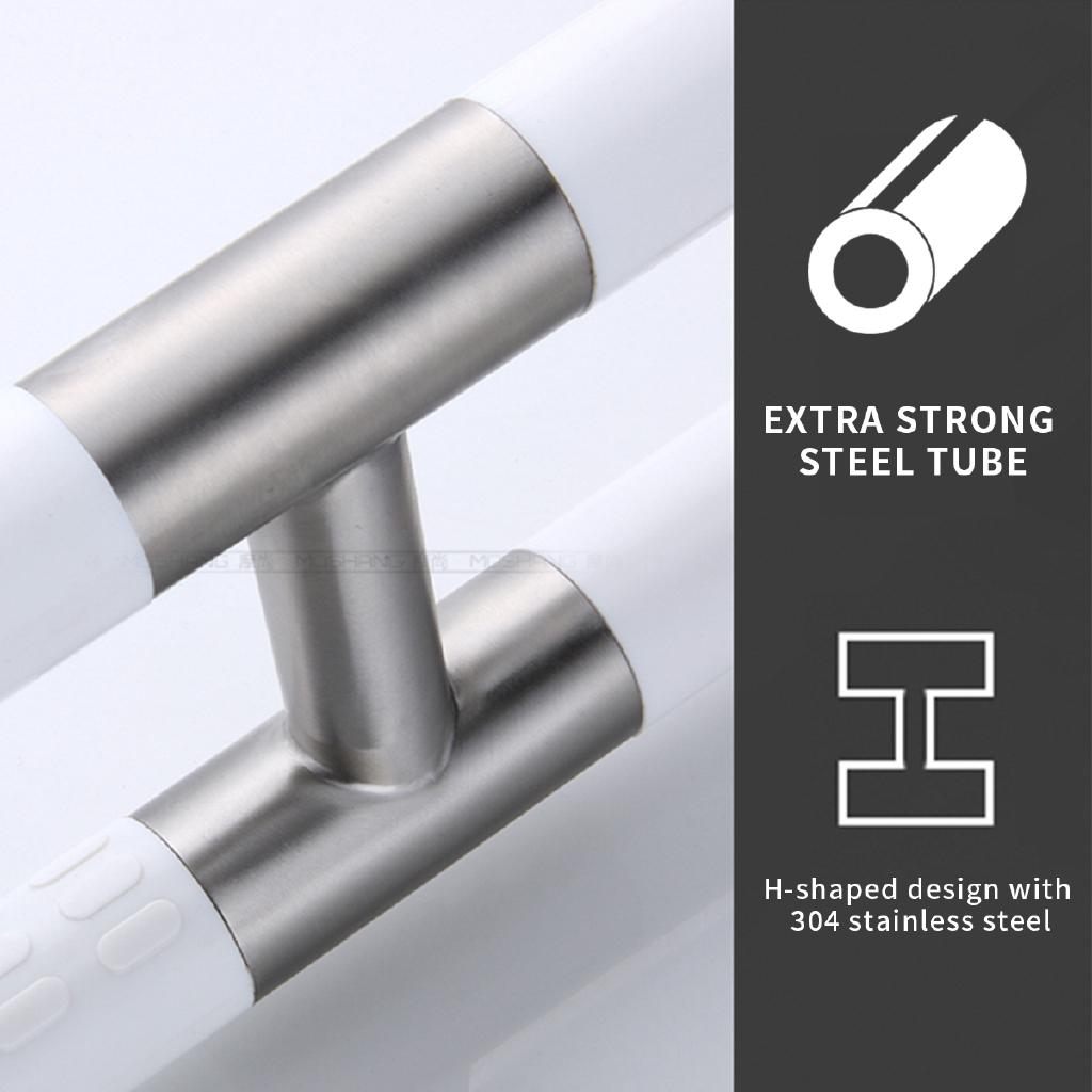 60/75cm Barrier-Free Stainless Steel Toilet Bathroom Grab Bar Elderly Disability Safety Handrail Folding Handrail Safety