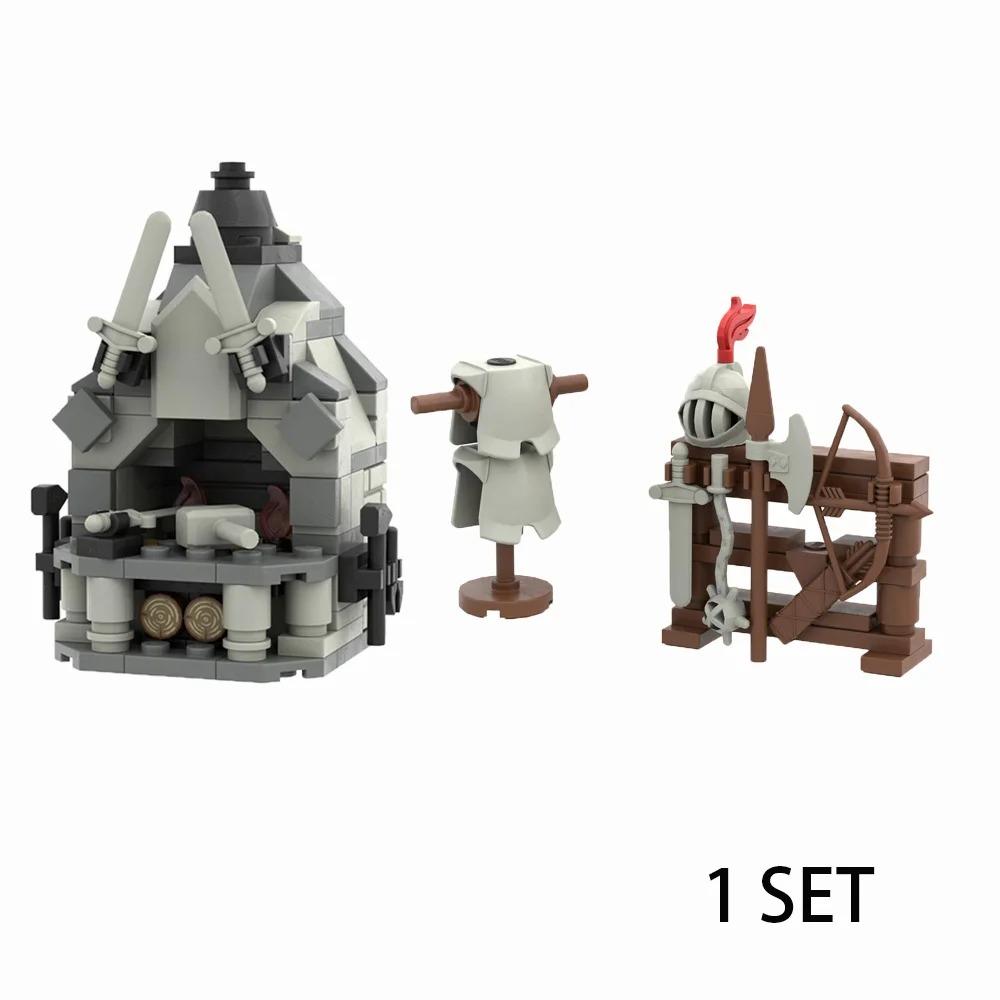 Medieval Castle Siege Weapons Building Blocks Siege Engine Cannon Car  Catapult Crossbow MOC Assembly Bricks Toys