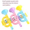 1PC Musical Trumpet Toys Colorful Baby Music Toys Cartoon Plastic Playing Instruments for Kids Early Education Random Color