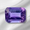 Emerald Cut Natural African Amethyst Gemstone, Loose Amethyst Gemstone, 2.55 Carat, 9x7x5 MM Size Stone.