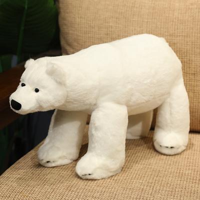 Lovely  Simulation White Polar Bear Plush Toys Cute Soft Stuffed Animal Plush Bear Dolls Kids Birthday Gift
