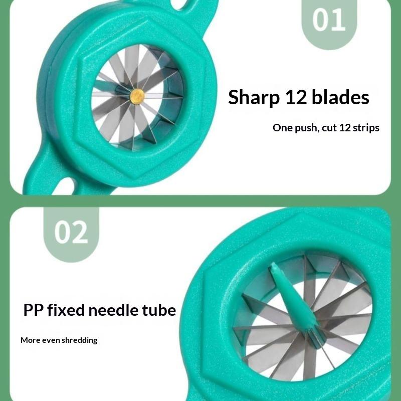 Green Onion Shredder With Sharp Stainless Steel Blades Water Spinach Slicer Non Slip Handle For Home Kitchen Use
