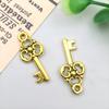 3-Color DIY Alloy Retro Key Jewelry Pendants