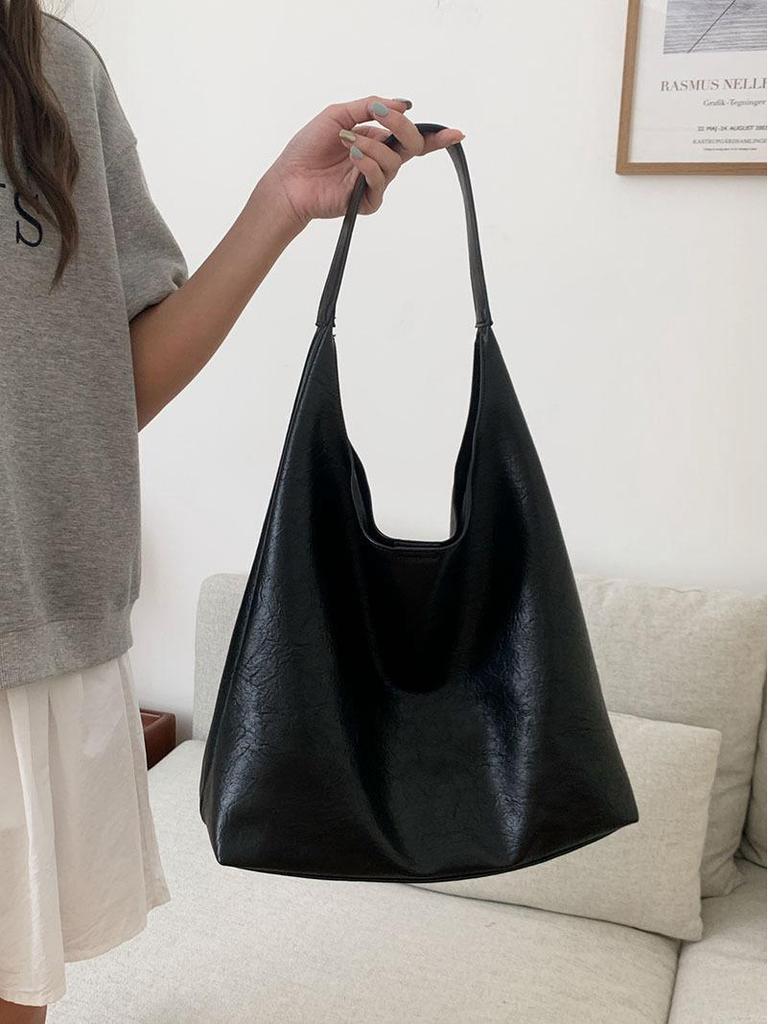 2025 Soft Leather Large Capacity Underarm Tote Bag - Versatile and Stylish for Women