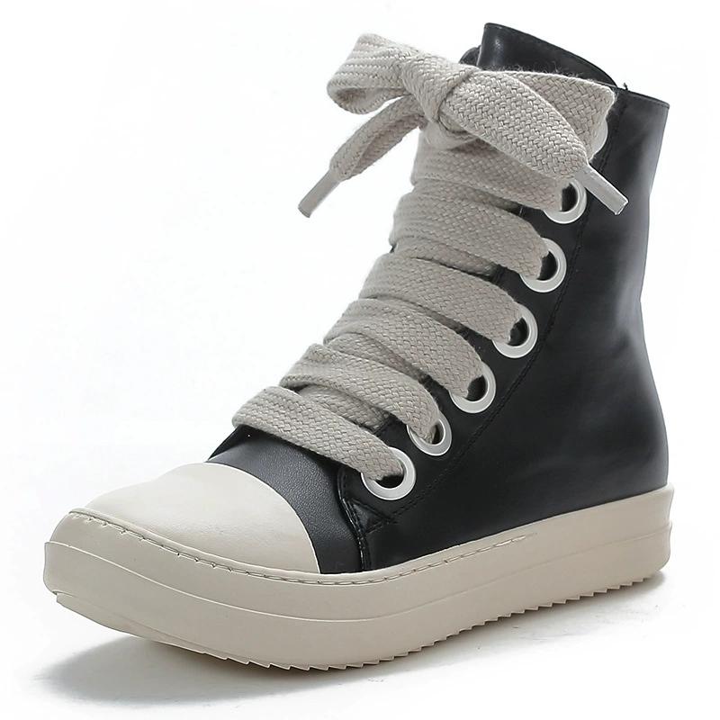 Fashionable Street Boots, College Style Boots, Big Eyelets, Short Boots